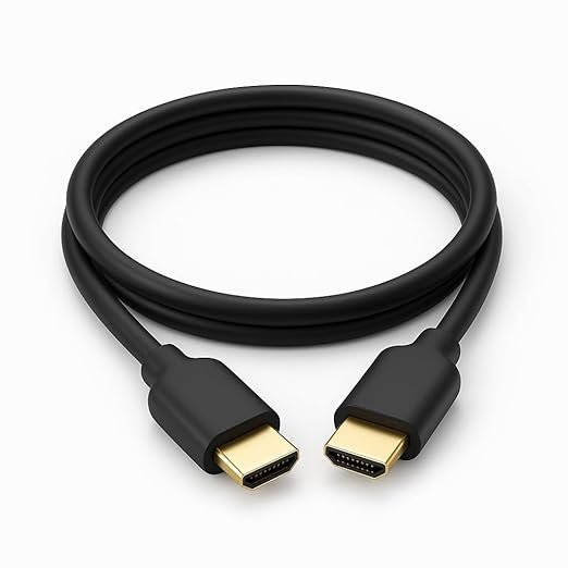 Cable EVM 1.5M HDMI Male To HDMI Male EVM-HDMI 1.5M | High Speed HDMI Cable With Ethernet, Gold Plated Connectors, Tangle Free, Compatible with Multiple Devices, Black