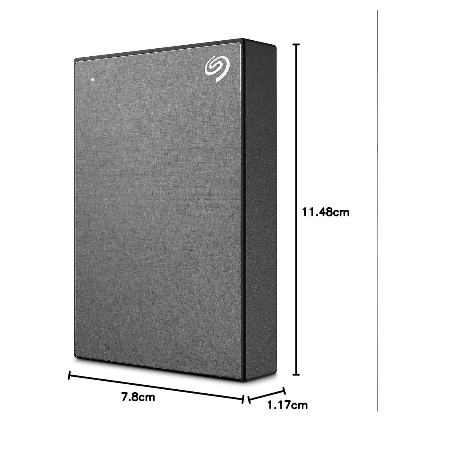 Harddisk Seagate One Touch 2TB STKY2000404 | External HDD With Password Protection, For Windows & Mac, With 3 Yr Data Recovery Services, Space Gray