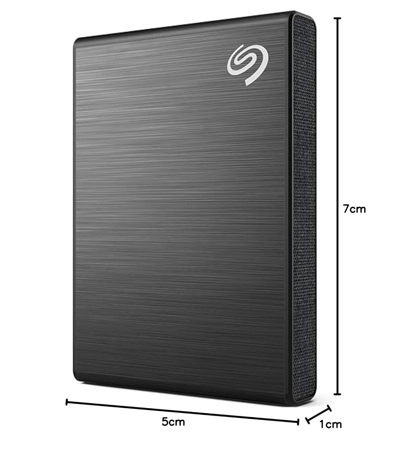 Harddisk Seagate One Touch 1TB STKG1000400 External SSD | Upto 1000Mb/s, For Windows, Mac, Android App, 3yr Data Recovery Services, Portable Solid State Drive, 6 Month Mylio Create, Black