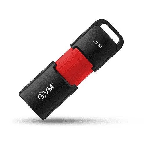 Pendrive EVM EnXO 32GB USB 3.2 Gen 1 Type C OTG Flash Drive ENXO/32G | High Speed up to 120MB/s Read & 50MB/s Write Speed, Universal Compatibility, Red + Black