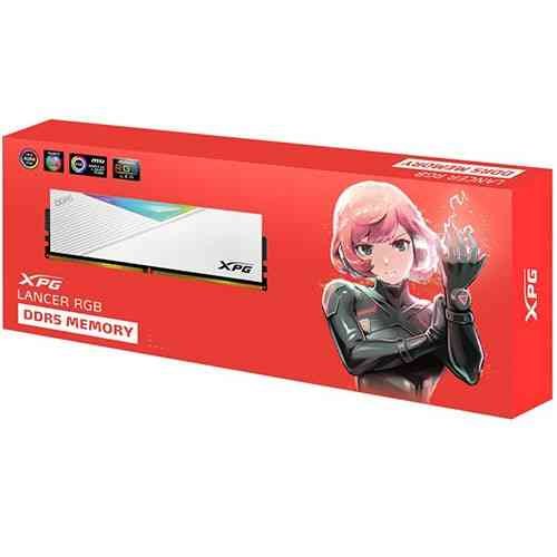 Ram XPG Adata Lancer AX5U6000C3032G-CLARWH | RGB 32GB DDR5 6000 Mhz 1.35V Desktop Memory