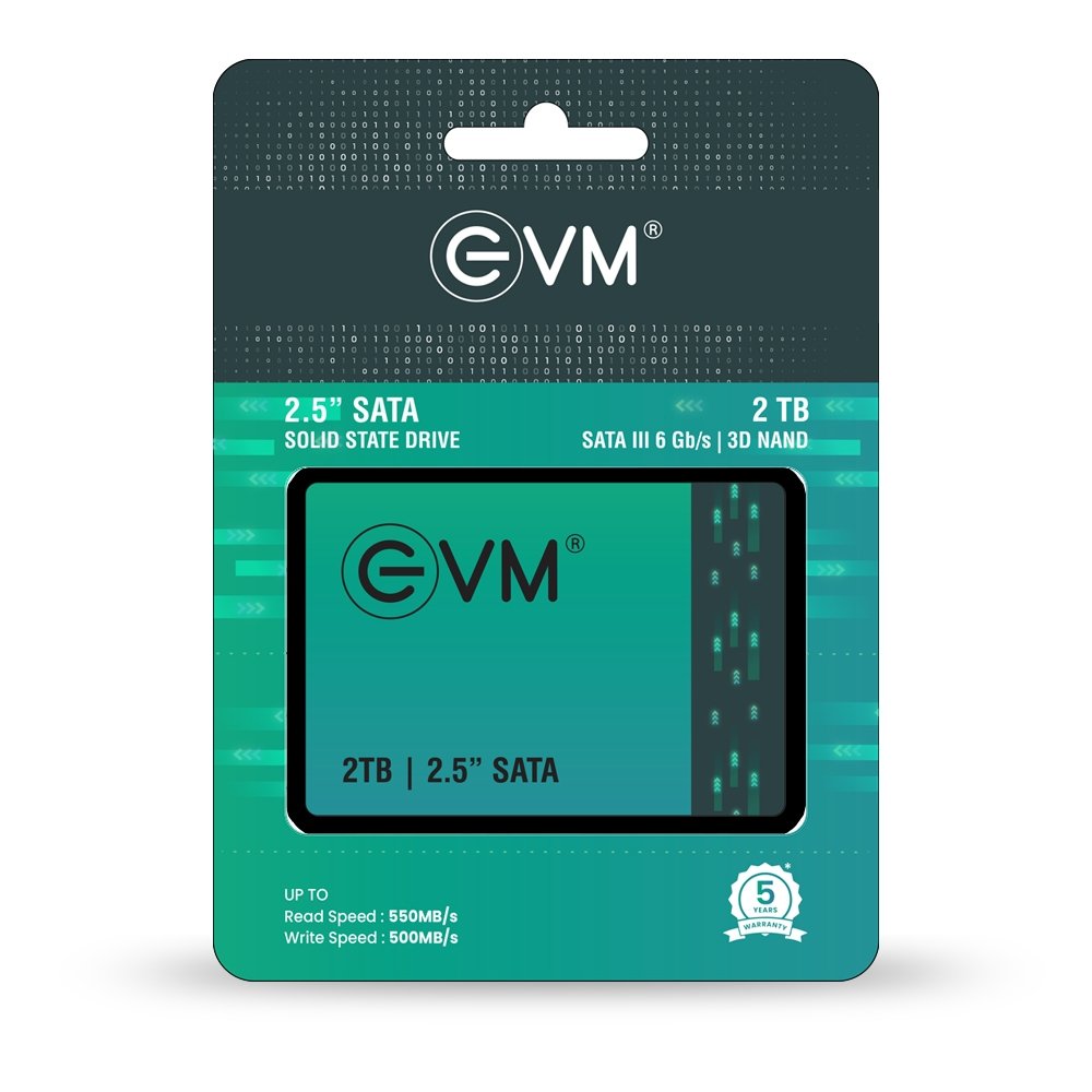 Harddisk EVM 2TB EVM25/2TB 2.5 Inch SATA 3.0 Internal SSD | Read 550MB/s & Write Speed 500MB/s