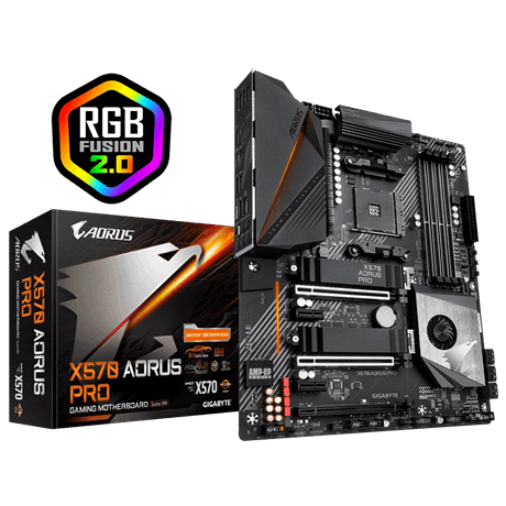 Motherboard Gigabyte X570 AORUS PRO, AM4, PCIe 4.0, Dual M.2, USB-C, GbE LAN, RGB Fusion 2.0