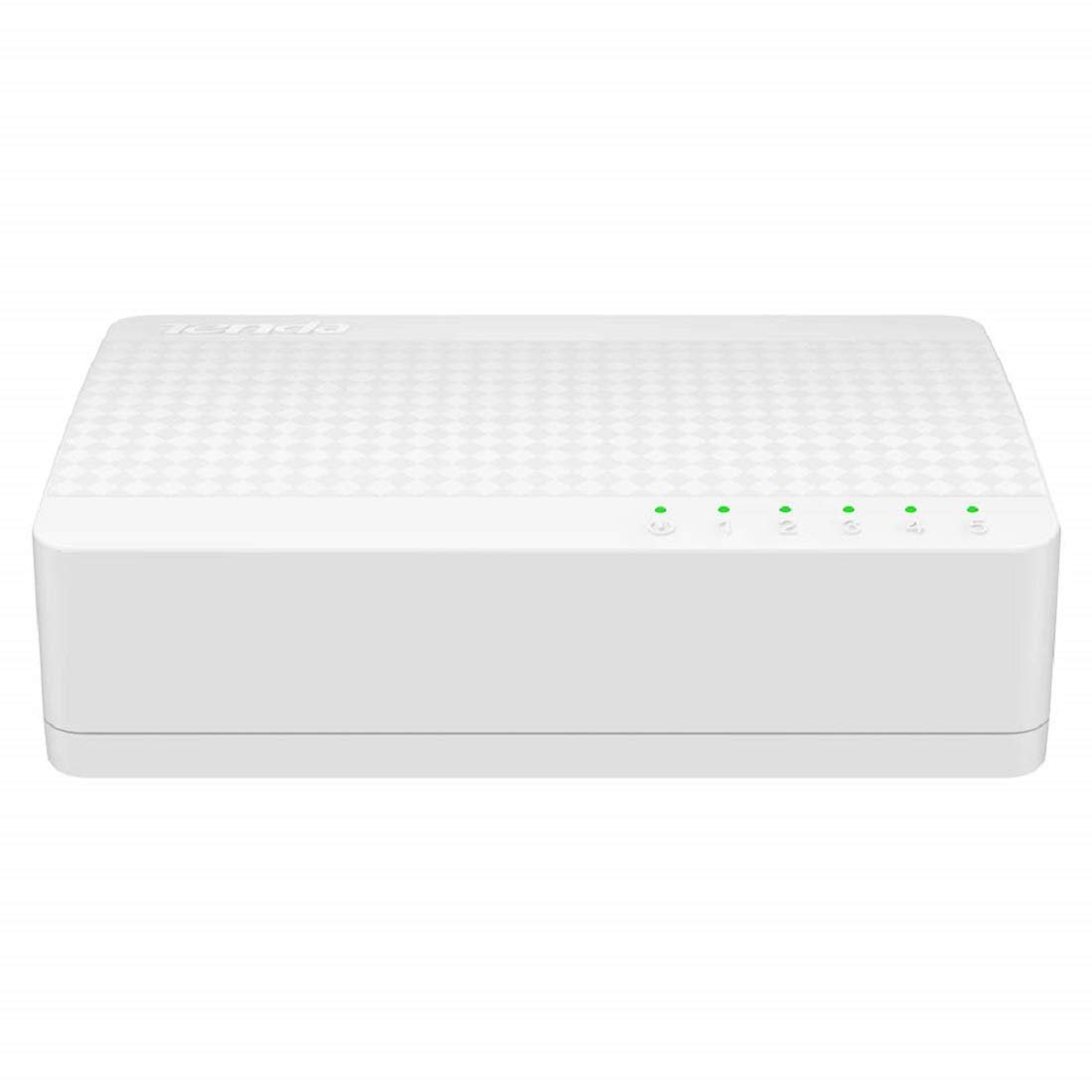 Switch Tenda TE-S105 5-Port 10/100 Mbps Mini Fast Ethernet Desktop Switch, White