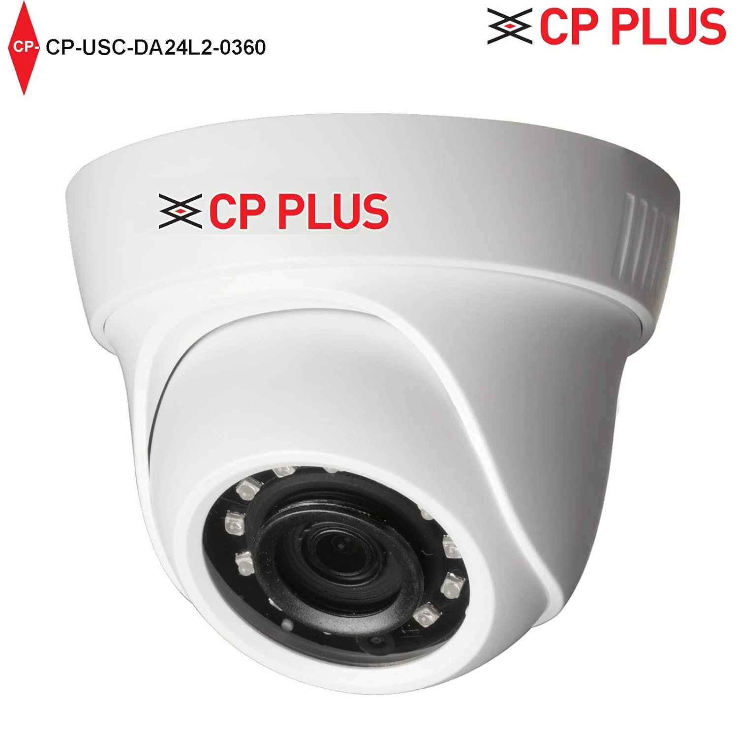 Security Camera CP Plus CP-USC-DA24L2-360, 2.4MP Full HD IR Cosmic Dome Camera - 20Mtr