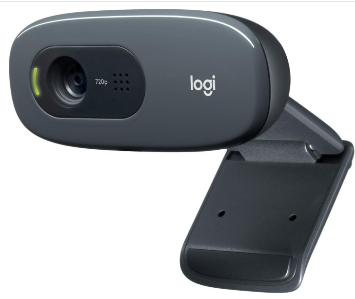 Webcamera Logitech C270 HD | HD 720p / 30fps, Widescreen HD Video Calling, HD Light Correction, Noise-Reducing Mic, for Skype, FaceTime, Hangouts, WebEx, PC / Mac / Laptop / MacBook / Tablet - Black