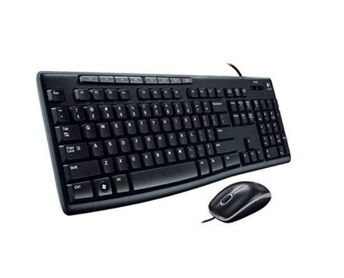 Keyboard & Mouse Combo USB Logitech Media Combo MK200 | Full-Size Keyboard & High-Definition Optical Mouse