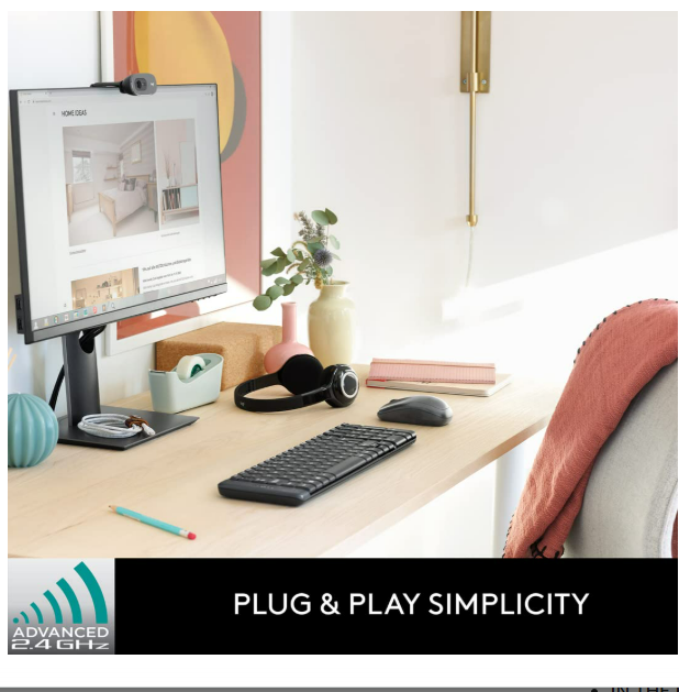 Keyboard & Mouse Combo Logitech MK120 | USB 2.0, For Windows, Optical Wired Mouse, Full-Size Keyboard, USB Plug-and-Play, Compatible with PC / Laptop, Colour:- Black