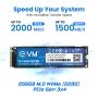 Harddisk EVM EVMNV/256GB Internal 256GB M.2 NVMe PCIe (2280) SSD PCIe Gen 3x4 Internal SSD | Up to 2000MB/s Read 1500MB/s Write | High Speed Storage for Laptop Desktop Gaming