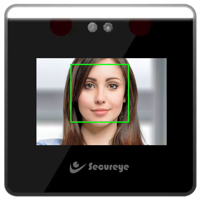 Secureye Biometric Time Attendance System AI Face 1500 S-B253CB | Full Access Control Support P2P Cloud, Support Face Card & Password, LAN / WiFi, Voice Output, Touch Screen Support