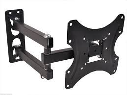 Wallmount Kit 14-42inch Moveable | 14-42 inch Full Motion TV Wall Mount, Wall Mount TV Bracket with Smooth Swivel, Tilt, Extension (Black)