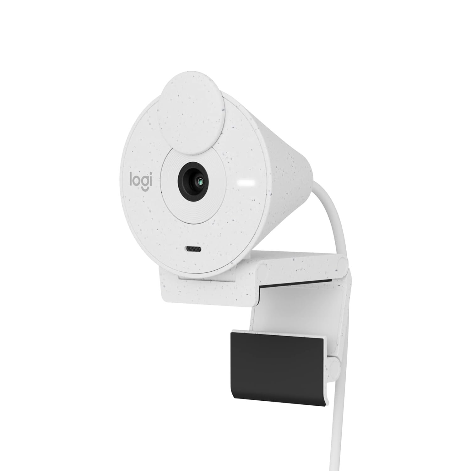 Webcamera Logitech Brio 300 | Full HD Webcam with Privacy Shutter, Noise Reduction Microphone, USB-C, Certified for Zoom, Microsoft Teams, Google Meet, Auto Light Correction - Off White