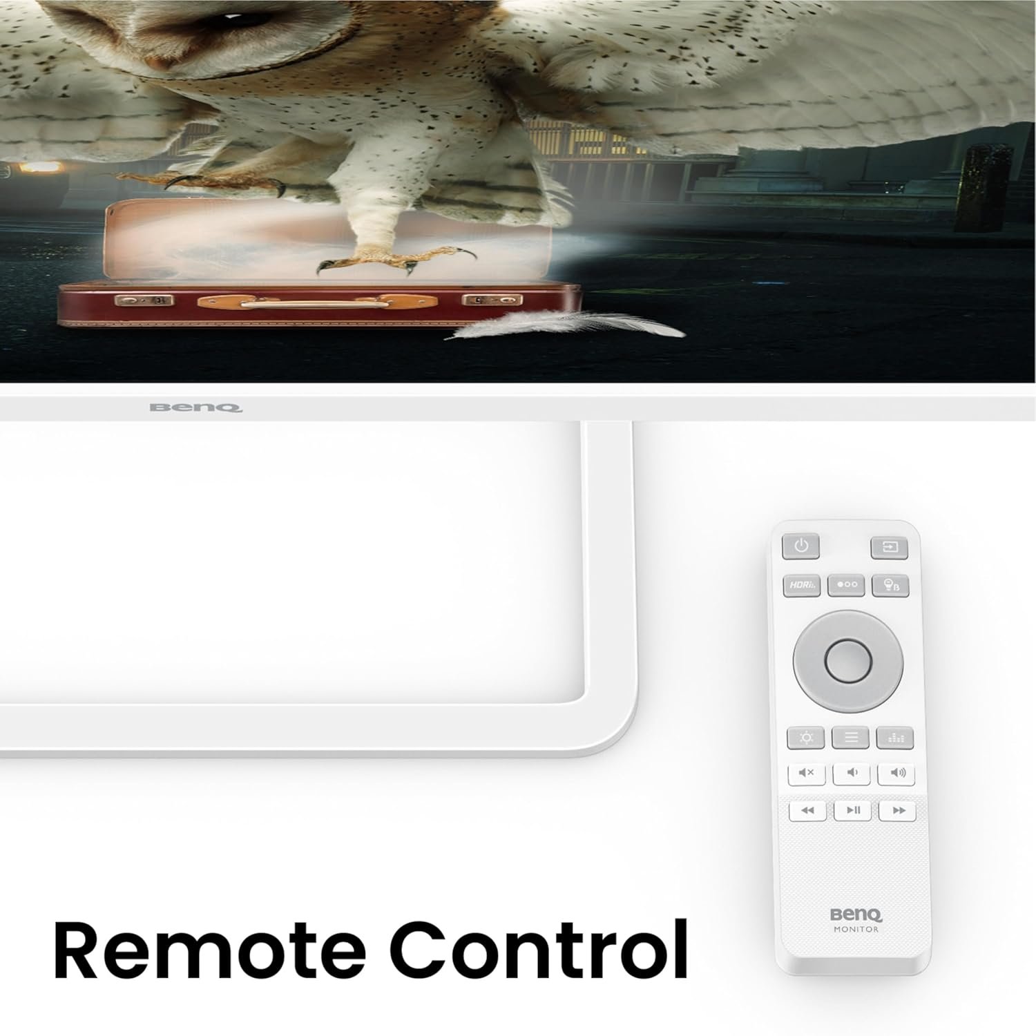 Monitor BenQ 32 Inch EW3290U | 4K UHD HDR 3840 x 2160 Work & Entertainment Display Monitor With 98% P3, Remote Control, AI Contrast, USB-C (65W PD), 3 x HDMI Ports, USB Hub, Ergonomic, Eye-Care, White