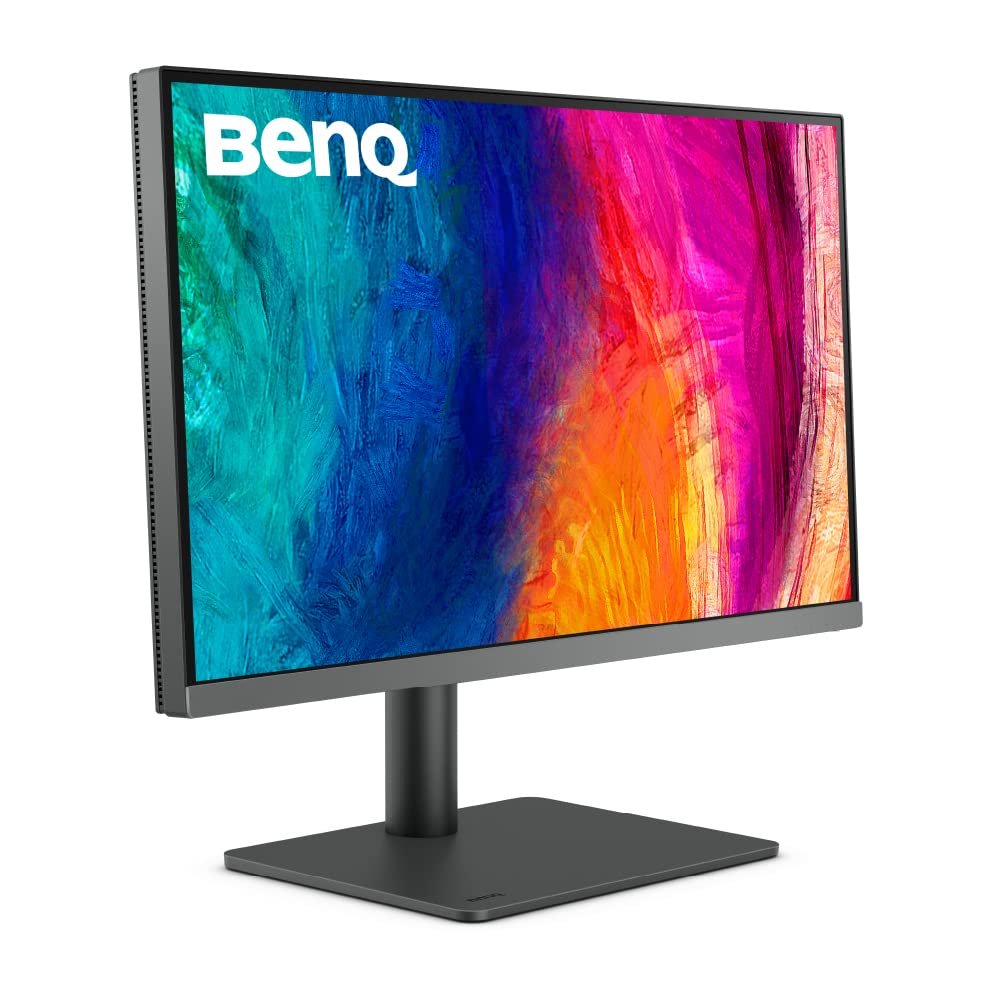 Monitor BenQ 27 Inch (68.58cm) PD2706U | IPS HDR10 4K ( 3840 x 2160) Monitor, 99% Rec709, 99% sRGB, 95% P3, Pantone Skintone, Calman Verified, CAD/ CAM & Animation Mode, KVM, Auto Pivot, PIP/ PBP, USB Hub, HDMI, DP Port, USB-C, 90W PD, VESA, Dark Grey
