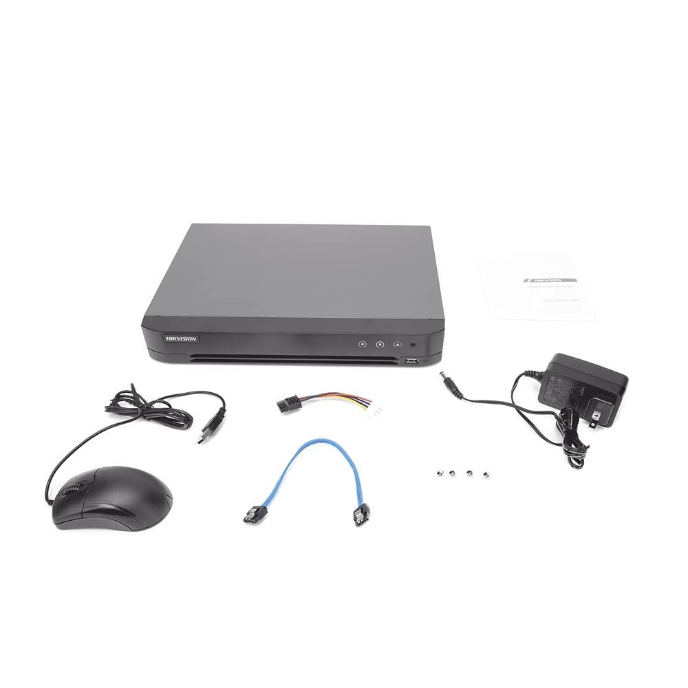 SDVR Hikvision IDS-7204HQHI-M1/XT | 4 Channel 1080p 1U H.265 AcuSense DVR, Facial Recognition, Efficient H.265 Pro+ Compression Technology, HDMI/ VGA, 1 SATA Interface, Motion Detection & Two Way Audio Technology, Black