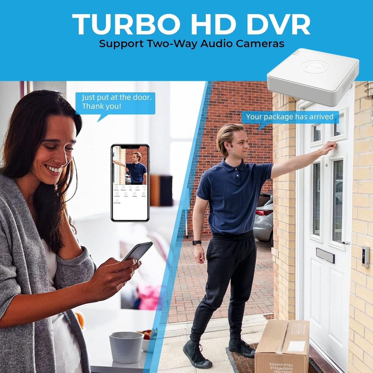 SDVR Hikvision DS-7104HGHI-M1/T | 4 Channel 1080p Lite Mini 1U H.265 DVR, Support All Channels HDTVI, Two-Way Audio Technology, Upto 2MP Resolution, 1 SATA Interface, 2 Γ USB 2.0, HDMI / VGA Output, White