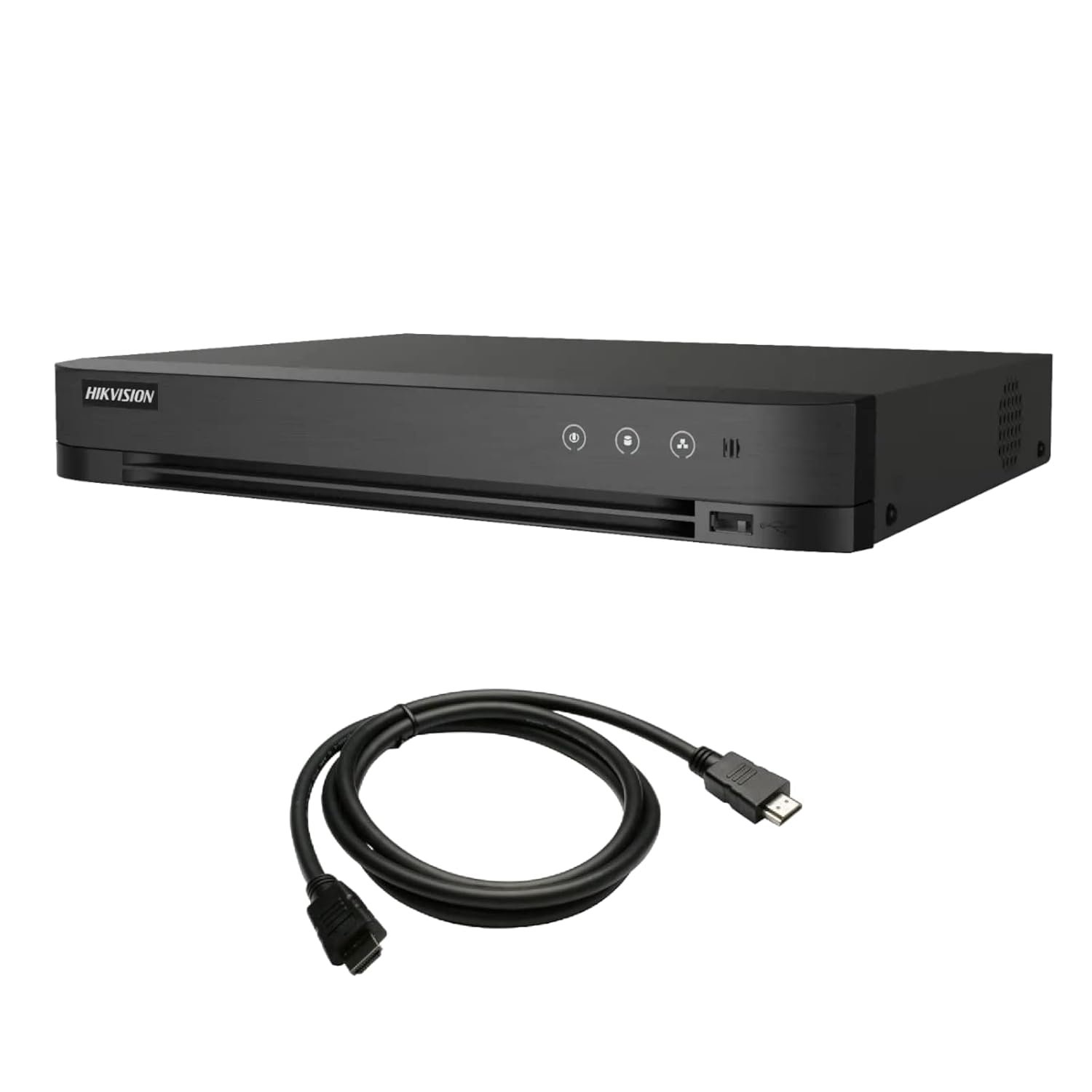 SDVR Hikvision IDS-7216HUHI-M2/X | 16 Ch 5MP 2 HDD 1U H.265 AcuSense DVR, HDMI/VGA Output, Support All Channels Motion Detection Technology, Black
