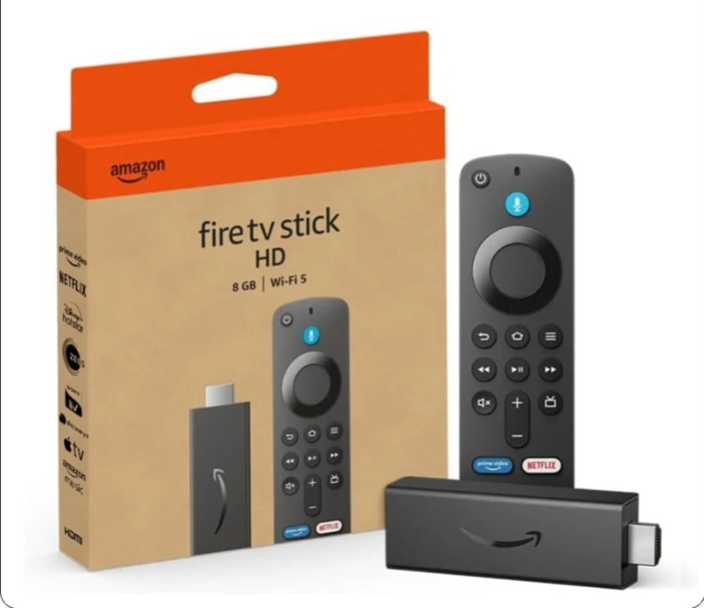 Fire TV Stick HD Amazon With Alexa Voice Remote | 1080p HD, 8GB, WIFI 5, TV Power & Volume Controls, Alexa Voice Search, Fast Streaming In HD, Black