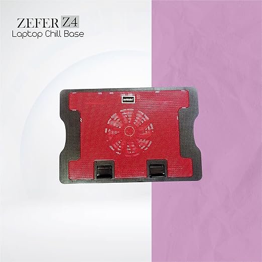 Zebion Laptop Cooling Pad ZEFR Z4|5 Different Heights|Optimal Cooling Performance