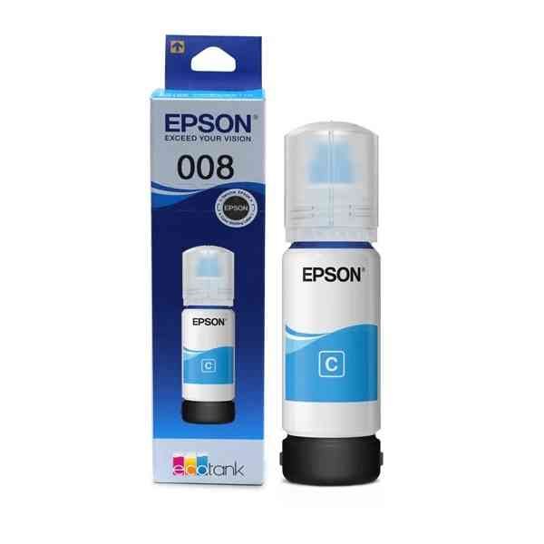 Epson Ink Bottle 70ML Cyan C13T06G298 (008) | Compatible with Epson L6550, L6570, L6580, L15140, L15150, L15160 Printers