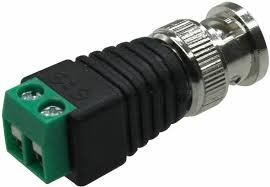BNC Connector Screw Type Connectors for CCTV Camera (Silver, Green, Black)