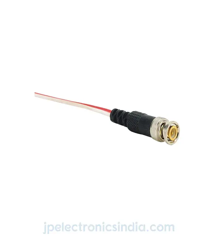 Cable Connector BNC Red & White | CCTV Cable BNC Connector With Copper Cable