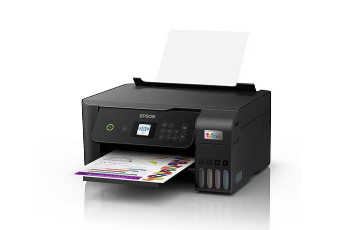 Printer Epson EcoTank L3260 | A4 Wi-Fi & Wi-Fi Direct, Print, Scan & Copy, Multifunction & Colour InkTank Printer with LCD Screen | Cost Per Print 9 Paisa (Black)* & 33 Paisa (Colour)*, (Printer Color:- Black)