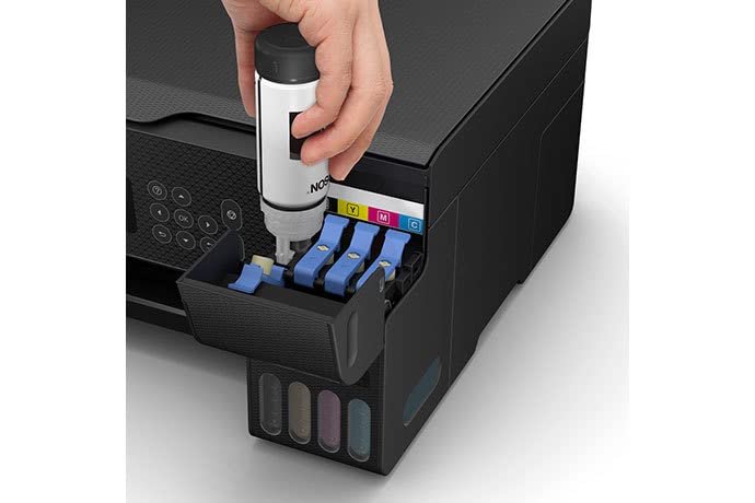 Printer Epson EcoTank L3260 | A4 Wi-Fi & Wi-Fi Direct, Print, Scan & Copy, Multifunction & Colour InkTank Printer with LCD Screen | Cost Per Print 9 Paisa (Black)* & 33 Paisa (Colour)*, (Printer Color:- Black)