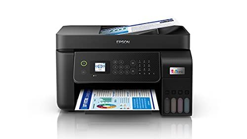 Printer Epson EcoTank L5290 A4 Wi-Fi All-in-One Print, Scan, Copy, Fax with ADF Ink Tank | Print Wirelessly Over Network Or Directly From Connected Mobile Devices, Black