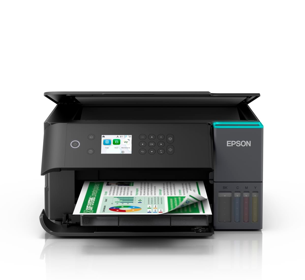 Printer Epson EcoTank L6360 | A4 Wi-Fi All-In-One MultiFunction InkJet Printer, Print, Scan, Copy, Auto-Duplex Print, Compact EcoTank Design, Black