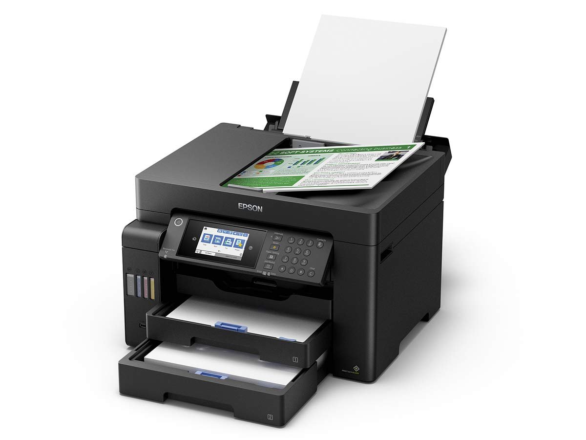 Printer Epson EcoTank L15150 A3 Wi-Fi Duplex All-in-One Ink Tank Printer,  Print, Scan, Copy, Fax, ADF, Auto Duplex, WiFi, Network A3 Printer, Black,