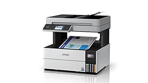 Printer Epson Network Ink Tank L6490 | Multi-function WiFi Color Printer, Print, Scan, Copy, Fax, ADF, Auto Duplex, Printer Colour: White & Black