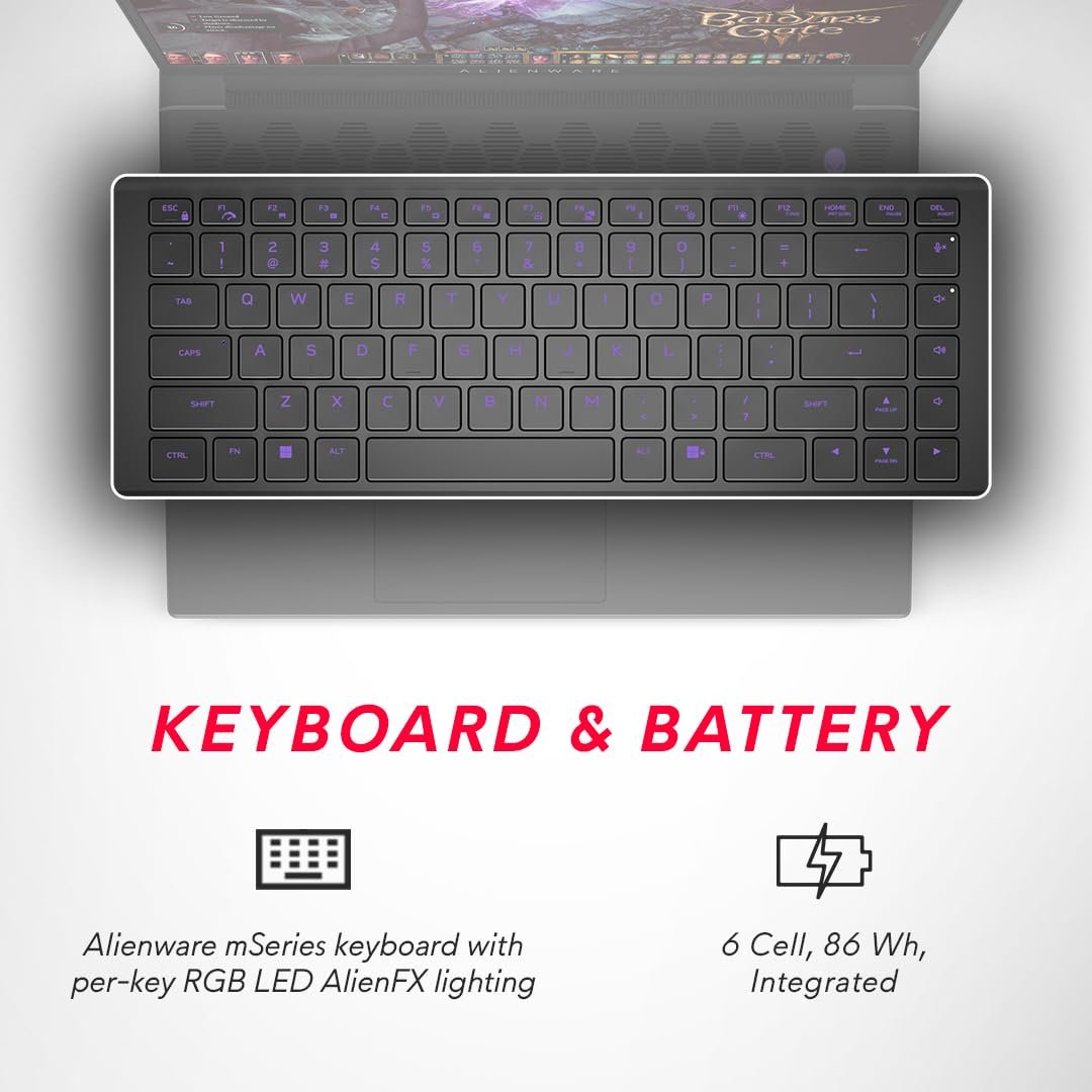 Laptop Dell Alienware M16 R1 | 16″ gaming laptop, Intel Core i7-13700HX (13th Gen), 16GB DDR5 RAM, 1TB NVMe SSD, Windows 11 + Office 2021, built for high-performance gaming and heavy workloads.