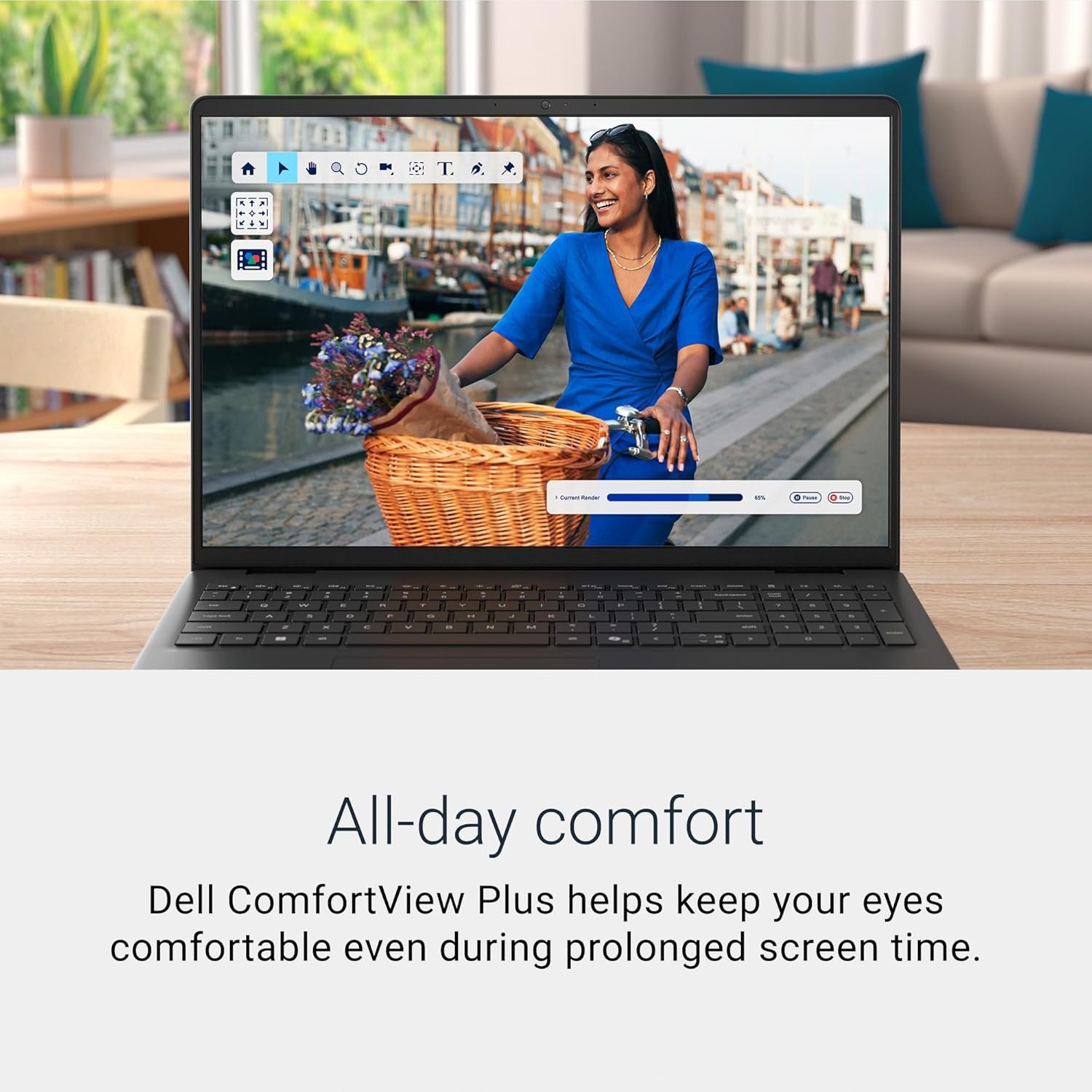 Laptop Dell 16 DC16250 | 16″ 2K (1920×1200) 16:10 IPS anti-glare display (300 nits) with ComfortView. Intel Core 5 120U, 16GB DDR5 RAM, 512GB NVMe SSD. Windows 11, Office H&S 2024, M365, backlit keyboard, fingerprint reader, backpack, Platinum Silver.