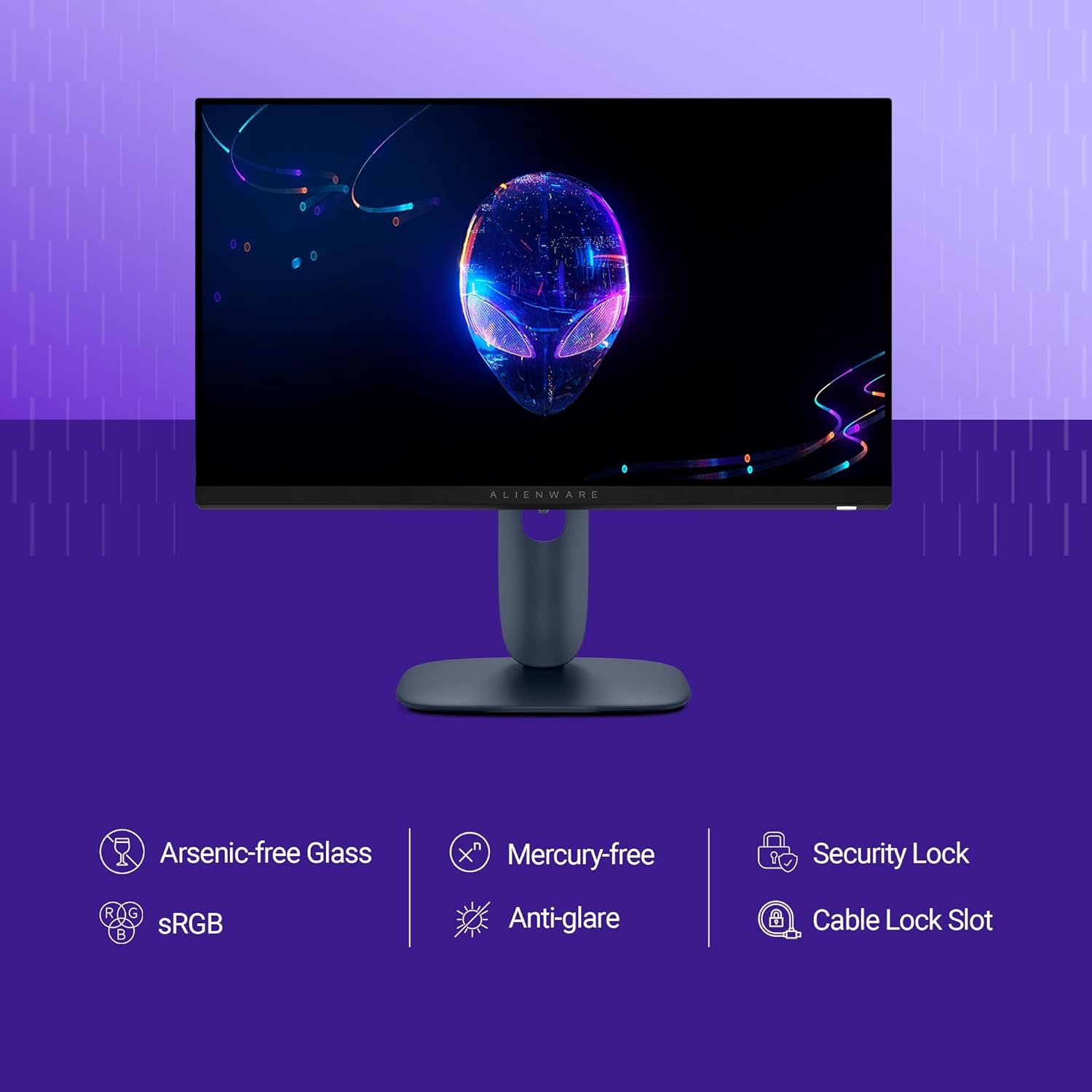 Monitor Dell Alienware AW2525HM Gaming | 25″ FHD Fast IPS display with ultra-smooth 320Hz refresh rate and 0.5ms response. Supports FreeSync & G-SYNC, 400 nits brightness, ergonomic stand, multiple ports, and esports-grade performance in a sleek design.