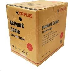 Cable CP Plus Cat6 4Pair UTP 305M CP-EUT-6TGLA-305 | Tangle Free, Compatible with Networking, Cctv, Grey