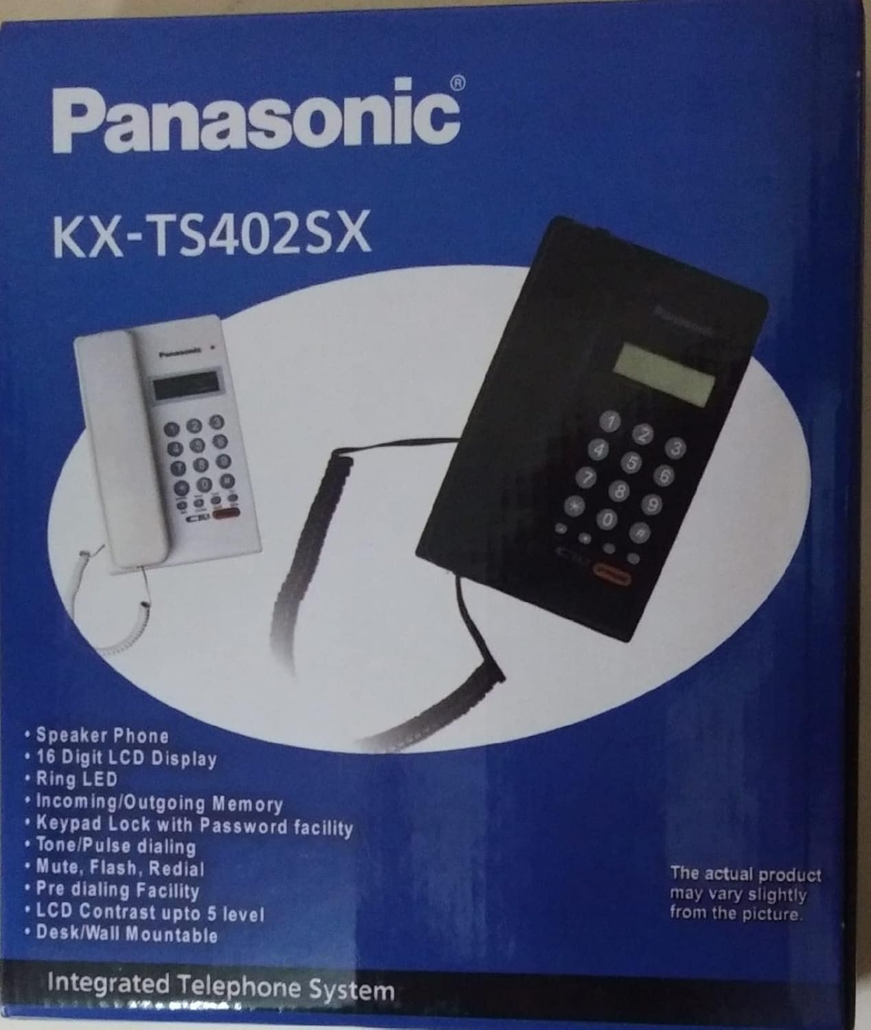 Speaker Landline Phone Panasonic KX-TS402SX | Corded Landline Telephone System with Integrated Speaker Phone