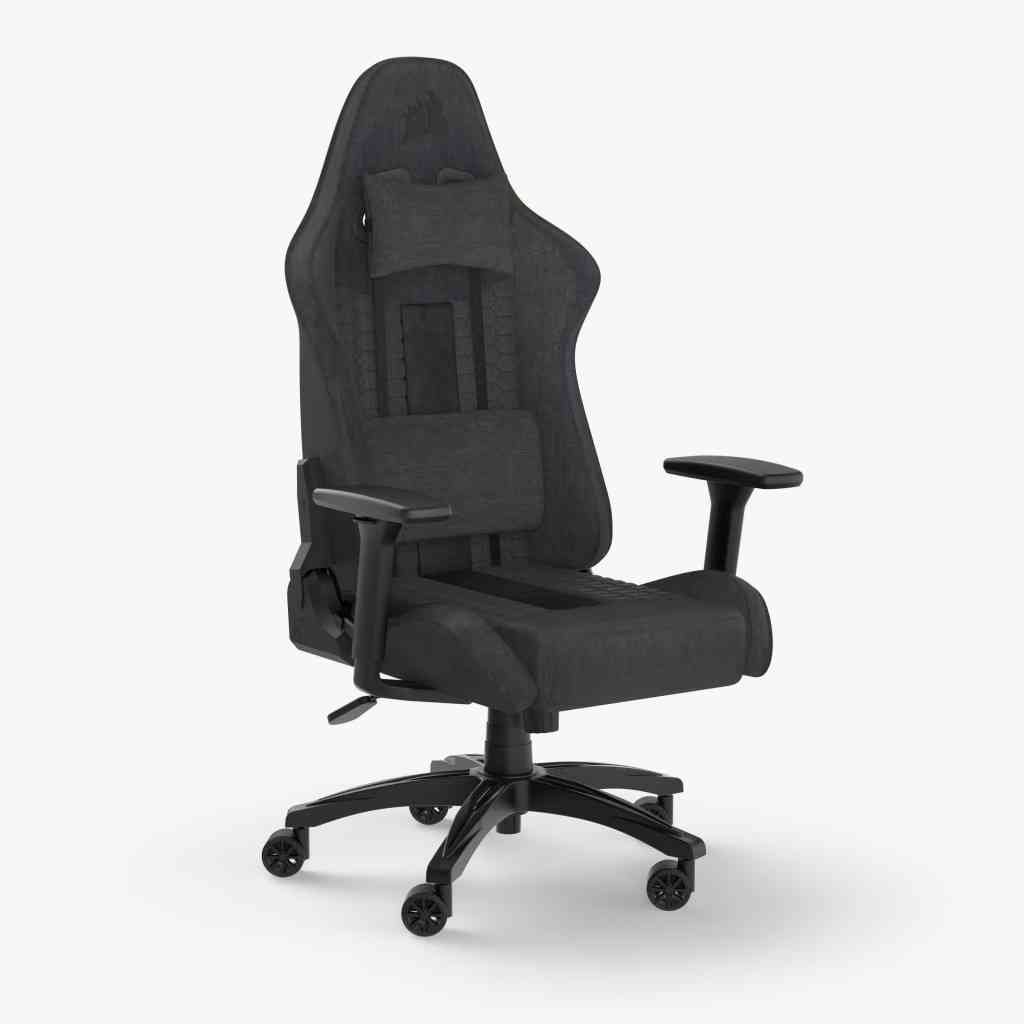Gaming Chair Corsair TC100 CF-9010052-WW | Fabric Relaxed Gaming Chair, Wieght:- 18.30 Kg, Colour:- Black / Grey