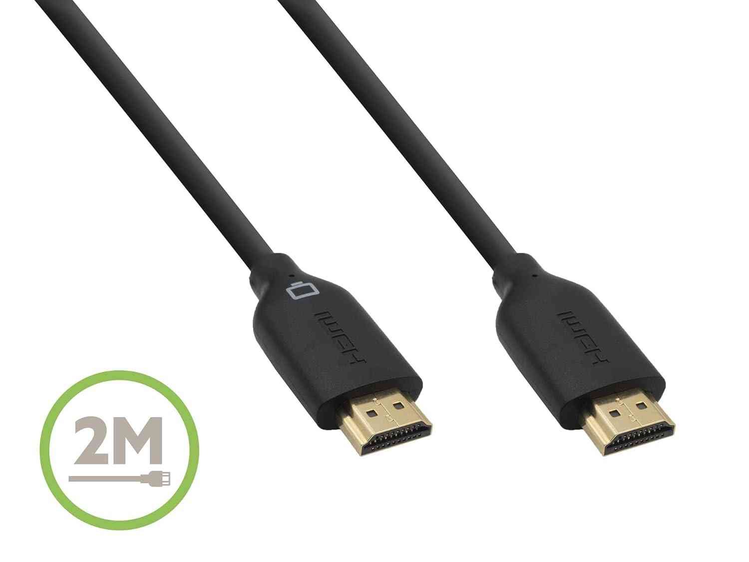 Cable Belkin High Speed HDMI 2mtr / 6.6ft | Supports Ethernet, 3D, 4K, 1080p, Audio Return for Television, Nickel plated, Black