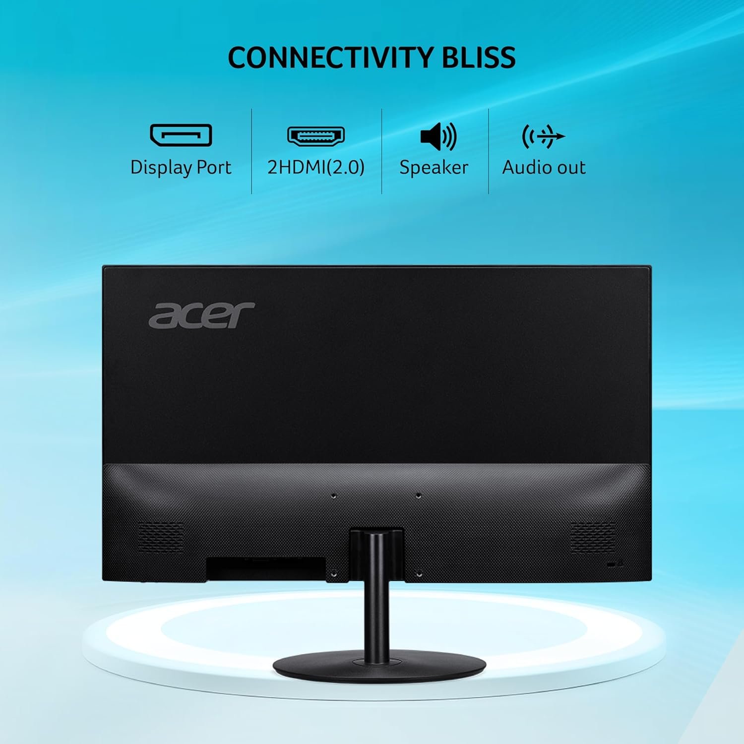 Monitor Acer SA322QUAJBMIIPX 31.5" | WQHD (2560x1440) IPS, 75Hz, 1ms VRB, HDR10, AMD FreeSync, 2x HDMI, DP, Stereo Speakers, Ultra Slim, Eye Care, Black