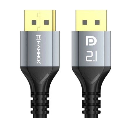 Cable Hammok Knox DP To DP 1.8mtr | 8K, Universal Compatibility, Gaming & Professional Monitor Cable, Black