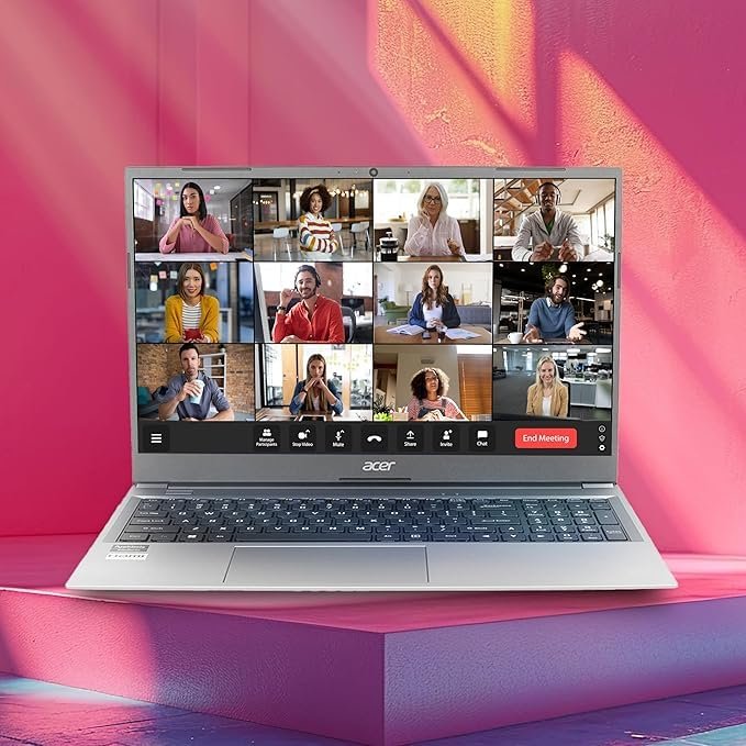 Laptop Acer Aspire Lite AL15-41 (UN.31ZSI.06P) | AMD Ryzen 3 7330U Processor, 8GB DDR4, 512GB Gen3 SSD, Win11H + MSO, 15.6 Inch Full HD IPS Display, High Brightness TFT LCD, Environment Friendly, AMD Radeon, Steel Gray, Backpack, Thin&Light, 1.59Kg