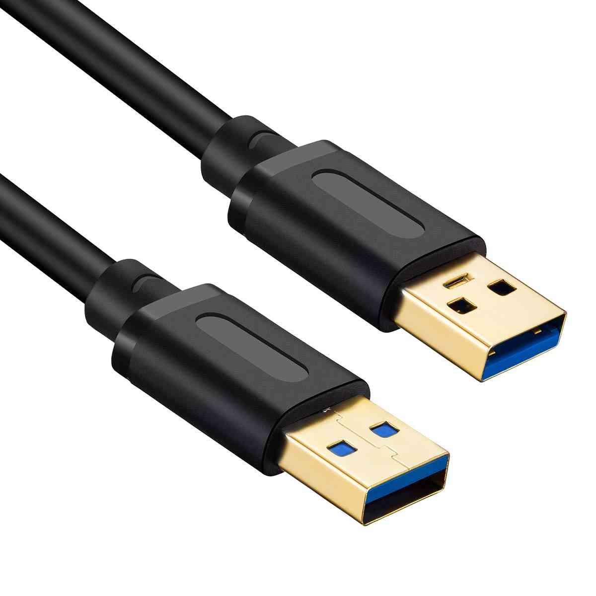 Cable Dier Berlin USB 2.0 Male To Male 3M | Gold Plated Connectors, Fully Compatible With All USB B Port Scanner or Printer, 1 Year Warranty, Black