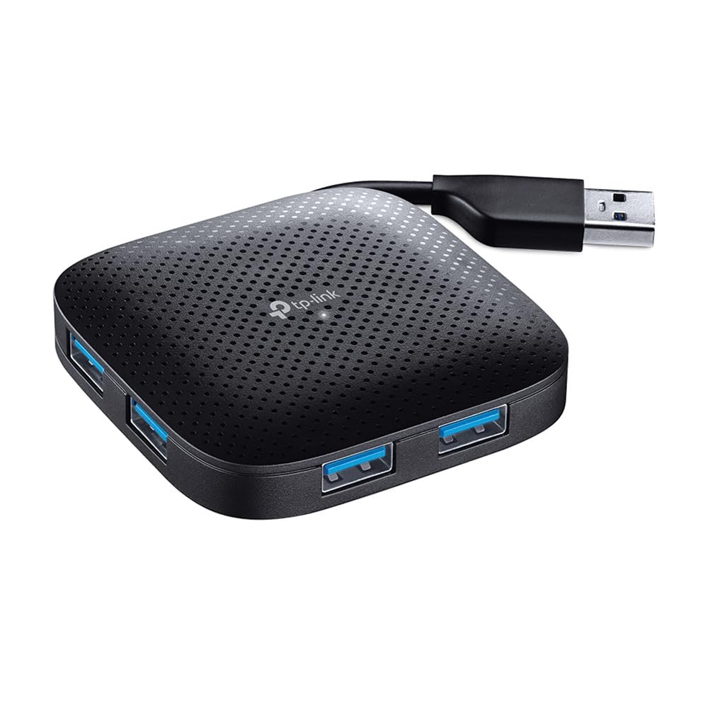 Cable Hub TP-Link UH400 | USB 3.0 4-Port Portable Hub, For Mac, iMac, MacBook Pro Air, Ultrabooks, Tablet, Laptop & Any PC, Windows, Mac OS X & Linux Systems, Built-in USB Connector Cable, Ultra Compact & Foldable Design, Black