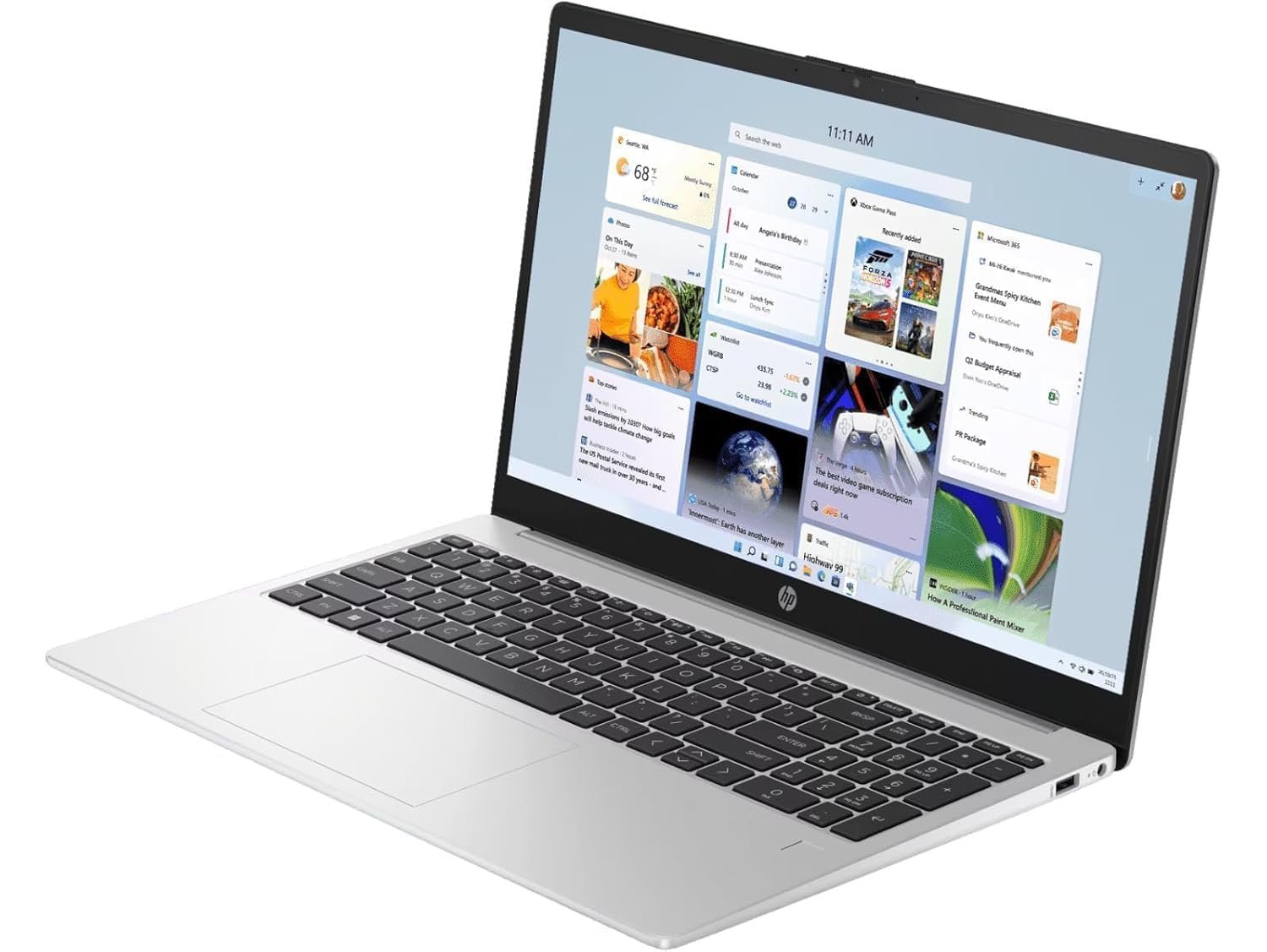 Laptop HP 255R G10 D3PG1AT | AMD Athlon 7120U Processor, 8GB RAM, 512GB SSD, DOS, 15.6 Inch (39.6cm) Full HD 1920×1080 Anti-Glare Display, Integrated AMD Radeon Graphics, Wi-Fi, Bluetooth, Backpack, Silver, 1.52kg