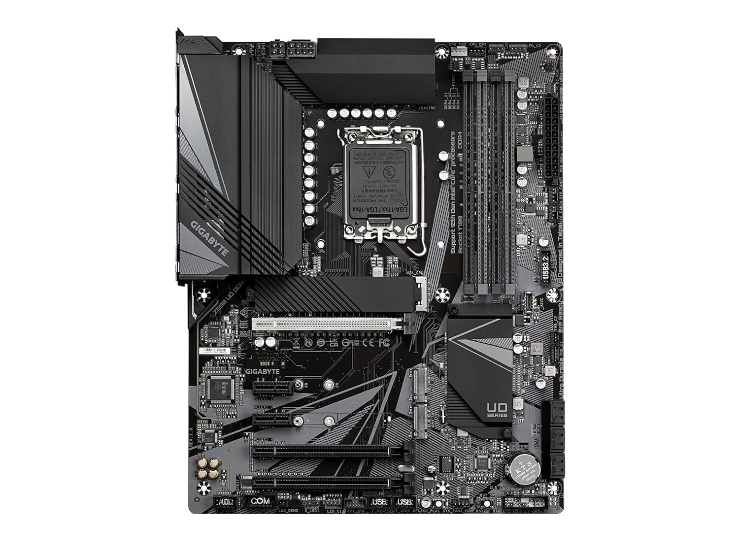 Gigabyte Z690 UD DDR4 Motherboard, LGA1700, Supports Intel 12th/13th/14th Gen Processors, 16+1+2 Phase Power Design, PCIe 5.0, 3× PCIe 4.0 M.2 with Thermal Guard, 2.5GbE LAN, USB 3.2 Gen 2x2 Type-C, Q-Flash Plus