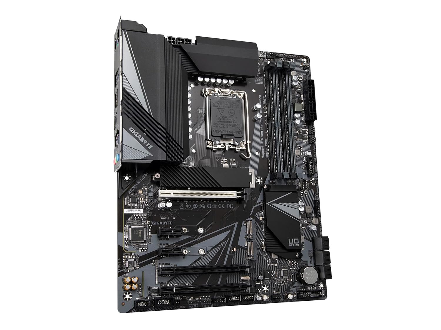 Gigabyte Z690 UD DDR4 Motherboard, LGA1700, Supports Intel 12th/13th/14th Gen Processors, 16+1+2 Phase Power Design, PCIe 5.0, 3× PCIe 4.0 M.2 with Thermal Guard, 2.5GbE LAN, USB 3.2 Gen 2x2 Type-C, Q-Flash Plus