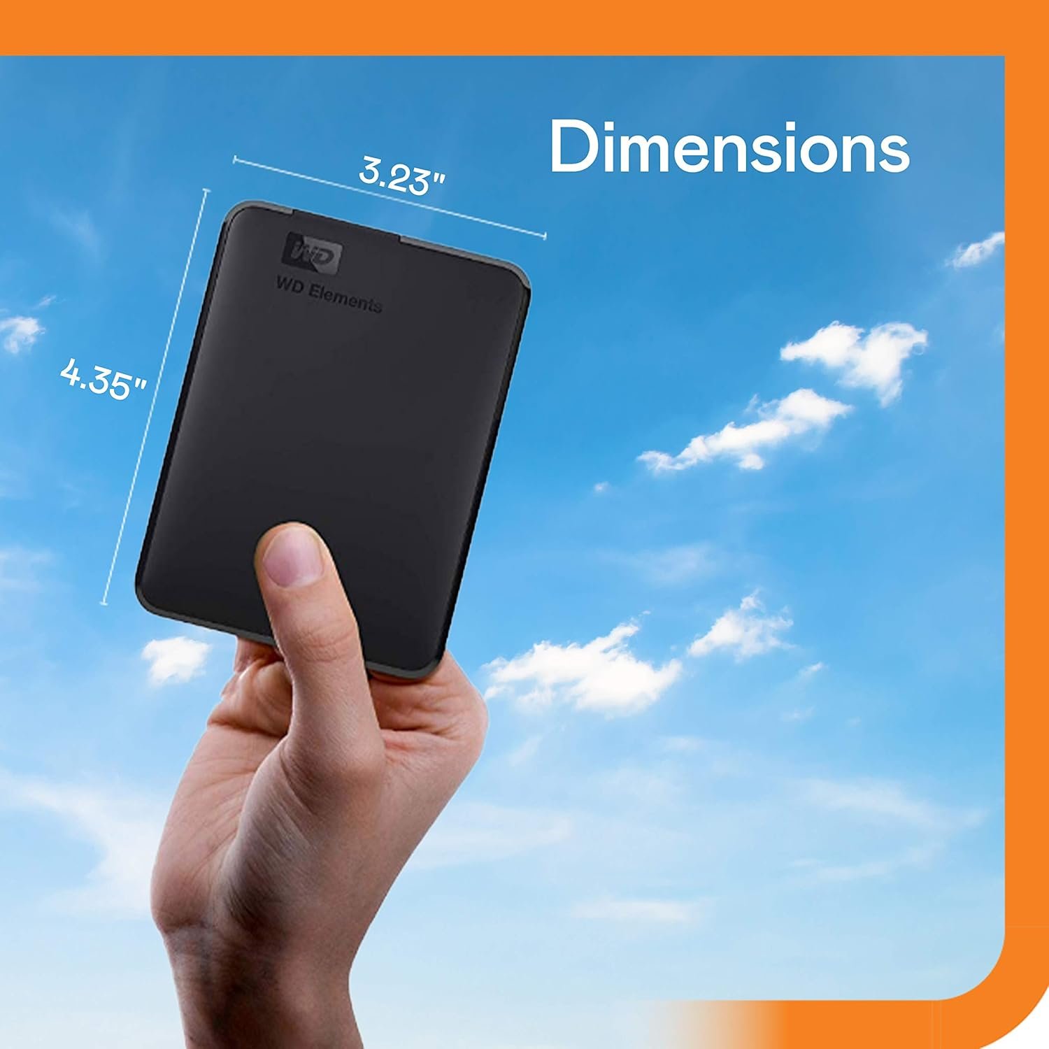 Harddisk WD Elements 1TB Portable External Hard Drive, USB 3.0, Compatible with PC, Mac, PS4 & Xbox - Black Color (WDBHHG0010BBK-EESN)
